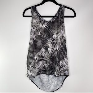 Prana Palm Diagonal Pattern Racerback Tank